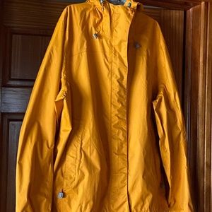 L.L. Bean Women ladies   XL rain jacket unlined school bus yellow nice